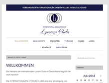 Tablet Screenshot of lyceum-club.de